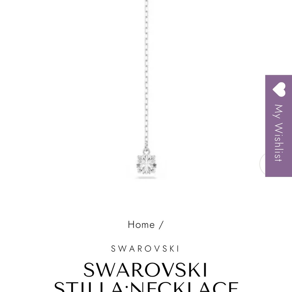 Swarovski Silver Pendant Necklace